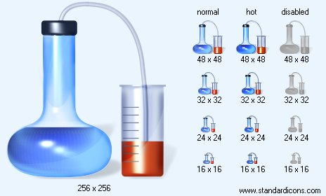 Chemical Industry with Shadow Icon Images