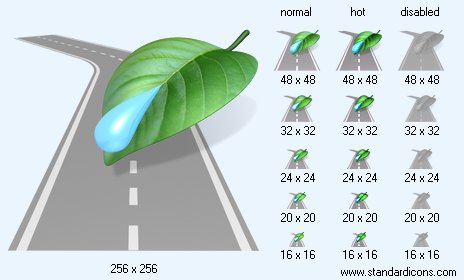 Ecology with Shadow Icon Images