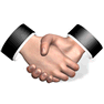 Handshake with Shadow icon