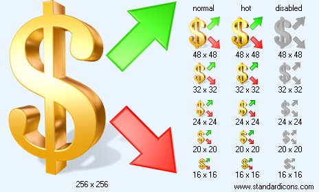 Investment with Shadow Icon Images