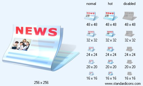 News with Shadow Icon Images