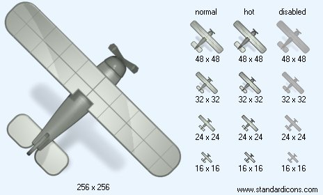 Small Aircraft with Shadow Icon Images