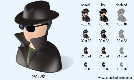 Spy with Shadow Icon Images