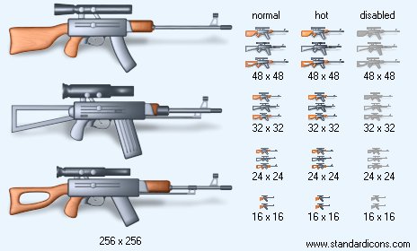 Weapon with Shadow Icon Images