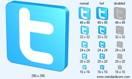 Blue Twitter Icon Images