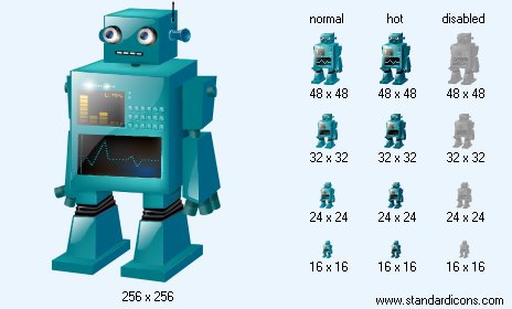 Classic Robot Icon Images