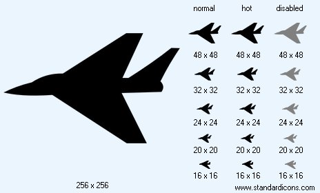 Intercepter Plane Icon Images