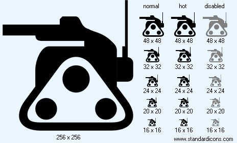 Military Robot Icon Images