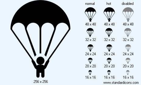 Parachute Icon Images