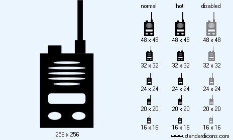 Portable Radio Transmitter Icon Images