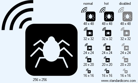 Radio Bug Icon Images