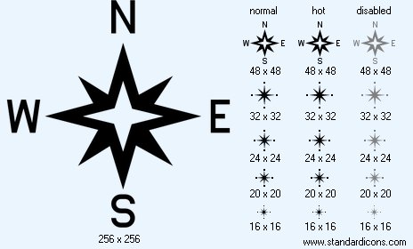 Wind Rose Icon Images