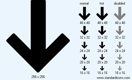 Down Icon Images