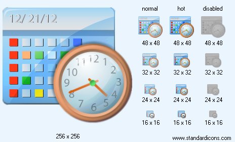 Date And Time Icon Images