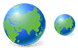 Globe icons