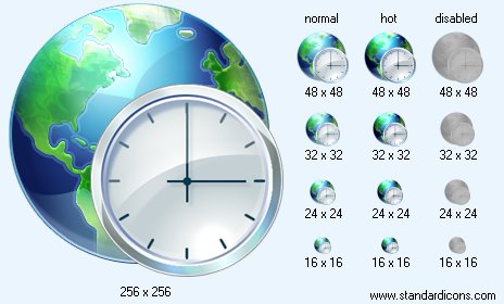 Time Zone Icon Images