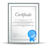 Certificate with Shadow icon