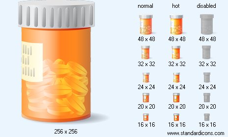 Drugs with Shadow Icon Images