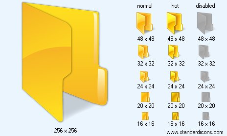 Empty Folder with Shadow Icon Images