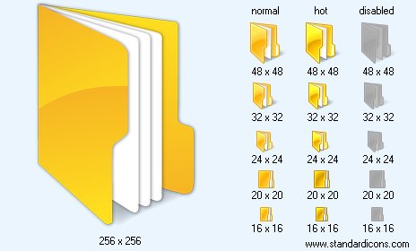 Folder with Shadow Icon Images