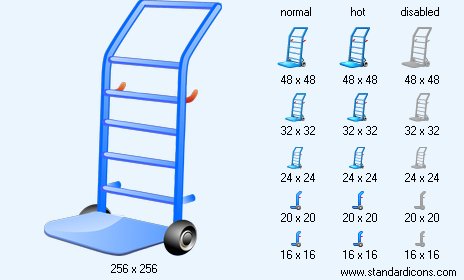 Hand Truck Icon Images