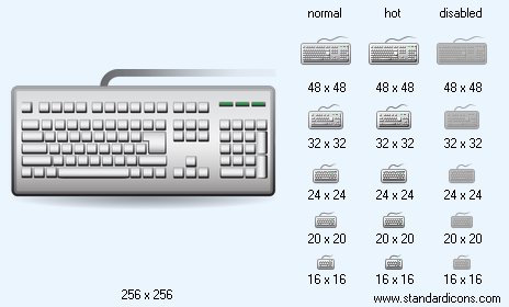 Keyboard with Shadow Icon Images