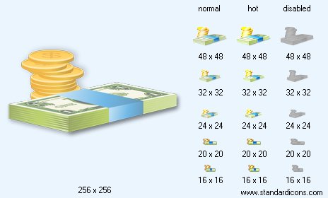 Money V2 with Shadow Icon Images