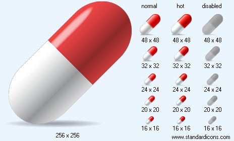 Pill with Shadow Icon Images