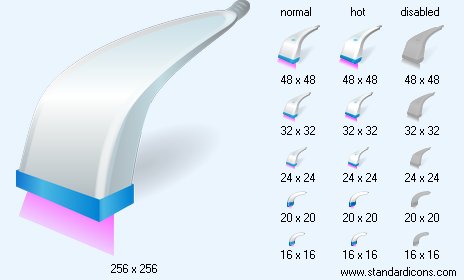 Scanner with Shadow Icon Images