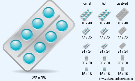 Tablets with Shadow Icon Images