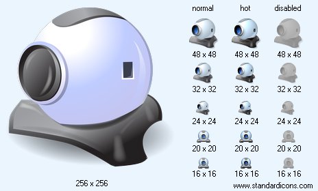 Webcam with Shadow Icon Images