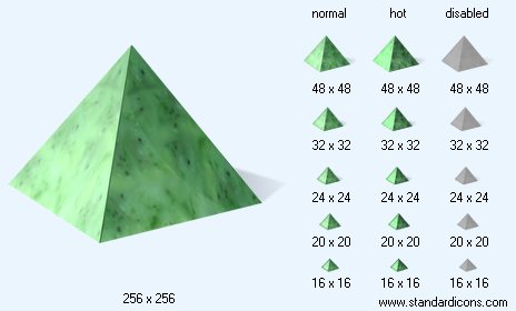 Nephrite Pyramid with Shadow Icon Images