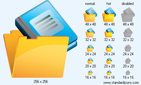 Book Folder Icon Images