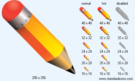 Pencil-Eraser Icon Images