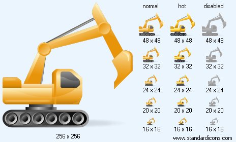 Excavator Icon Images