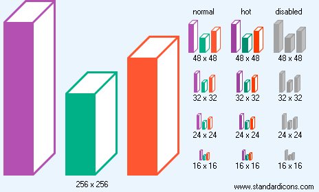 3D Graph Icon Images