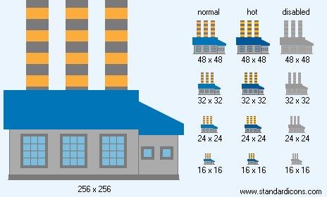 Chemical Plant Icon Images