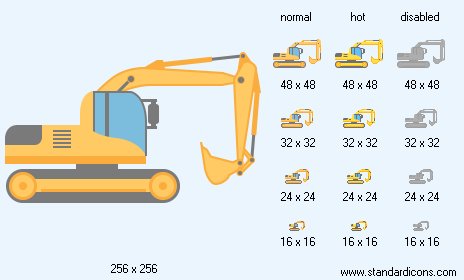 Excavator Icon Images