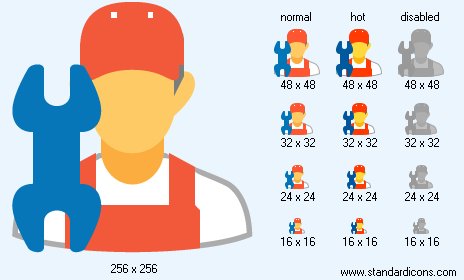 Motor Mechanic Icon Images