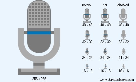 Professional Microphone Icon Images