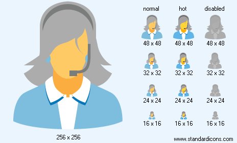 Receptionist Icon Images