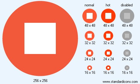 Stop Button Icon Images