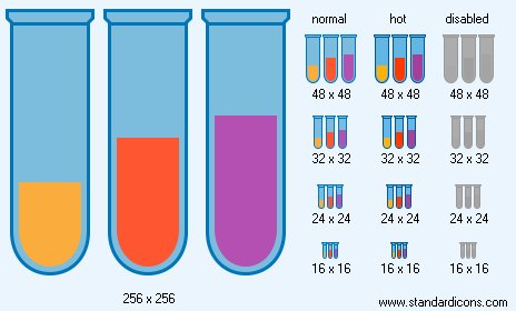 Test Tubes Icon Images