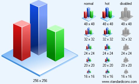 3D Chart Icon Images