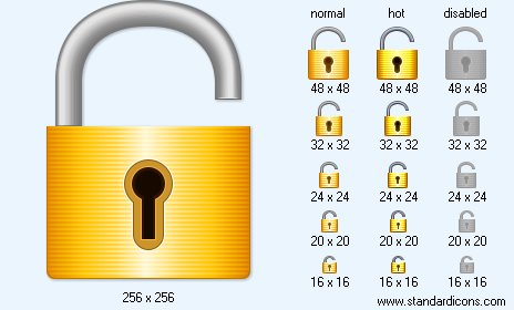 Open Padlock Icon Images