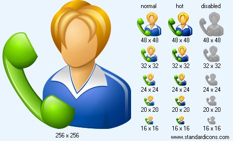 Receptionist Icon Images