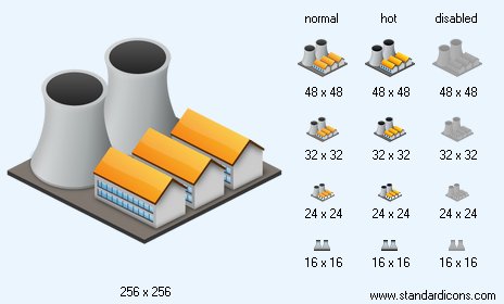 Atomic Plant Icon Images