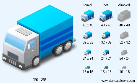 Blue Van Icon Images