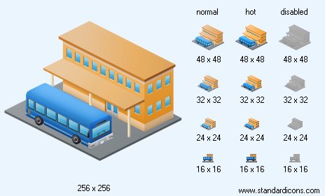 Bus Station Icon Images