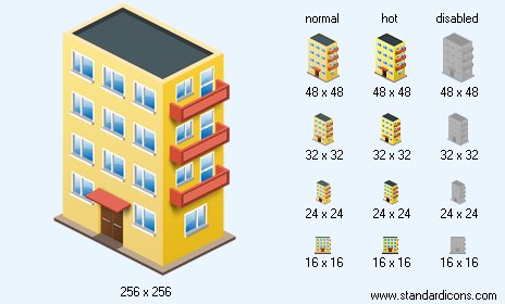 Multistorey Building Icon Images